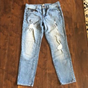 JCrew Light Wash Distressed Jeans